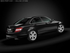 2008 mercedes benz c class Modèle 3D