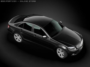 2008 mercedes benz c class Modèle 3D