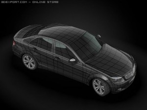 2008 mercedes benz c class Modèle 3D