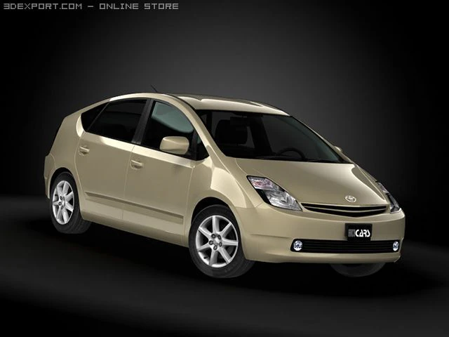 2009 toyota prius 3D Model .c4d .max .obj .3ds .fbx .stl .blend 