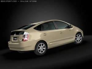 2009 toyota prius 3D 模型