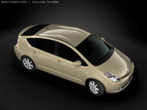 2009 toyota prius 3D 模型