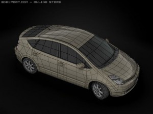 2009 toyota prius 3D 模型