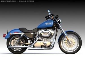 2009 harley davidson 883 3D 模型