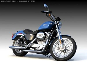 2009 harley davidson 883 3D Model