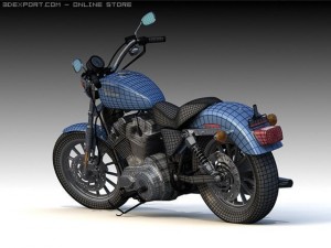 2009 harley davidson 883 3D 模型