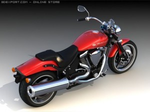 yamaha road star warrior Modèle 3D