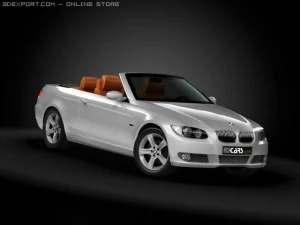 BMW 3-serie cabriolet uit 2008 3D Model