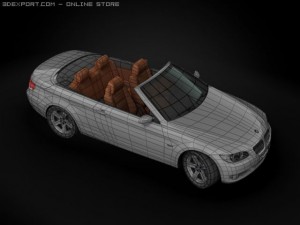 2008 bmw 3 series cabriolet Model 3D
