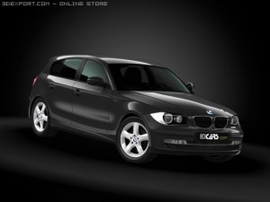2008 bmw 1 series Model 3D