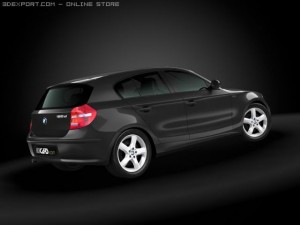 2008 bmw 1 series 3D 模型