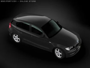 2008 bmw 1 series 3D Model