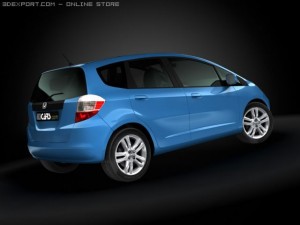 2009 honda fit  jazz Model 3D