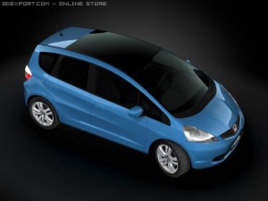 2009 honda fit  jazz Model 3D