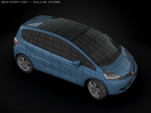 2009 honda fit  jazz Model 3D