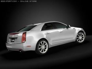 2009 cadillac cts 3D Model