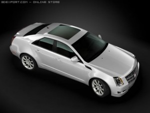 2009 cadillac cts 3D Model