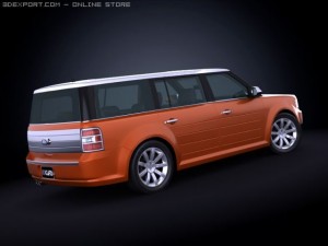 2010 ford flex 3D Model
