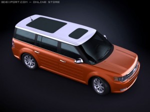 2010 ford flex 3D Model