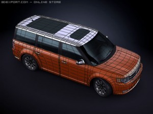 2010 ford flex 3D Model
