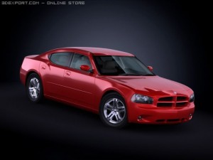 2009 dodge charger Model 3D