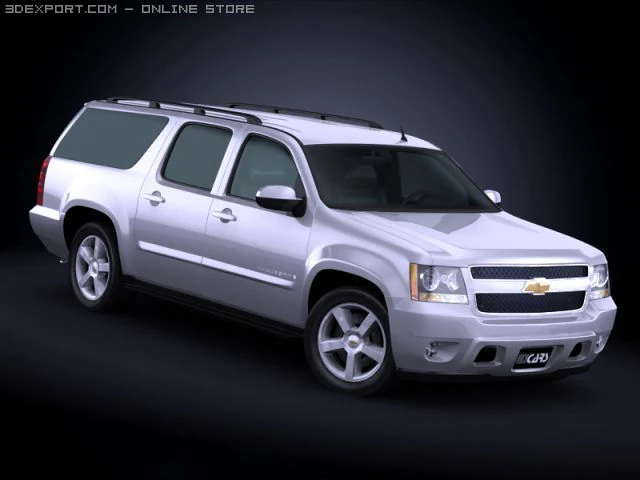 2009 chevrolet suburban 3D Model .c4d .max .obj .3ds .fbx .stl .blend 
