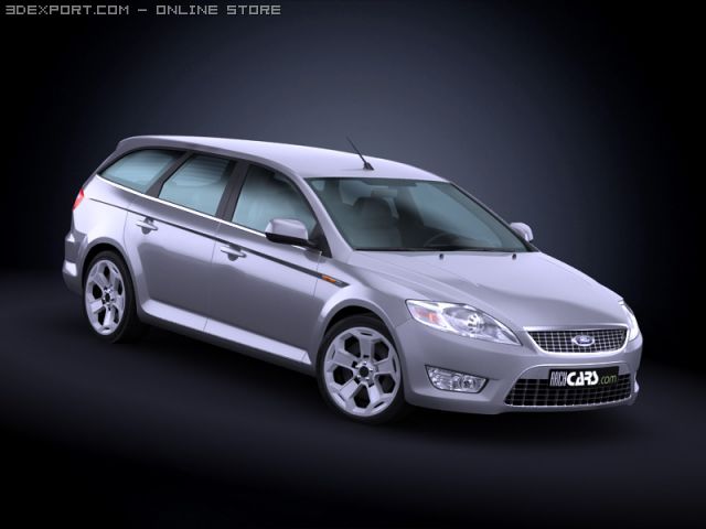2009 ford mondeo sportbreak Modello 3D .c4d .max .obj .3ds .fbx .stl .blend 