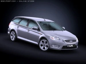 Ford Mondeo Sportbreak uit 2009 3D Model