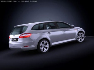 2009 ford mondeo sportbreak Modello 3D