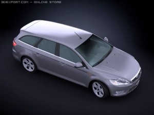 2009 ford mondeo sportbreak Modello 3D