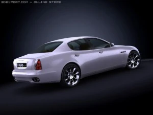 2008 maserati quattroporte 3D Model