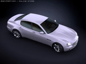 2008 maserati quattroporte 3D Model