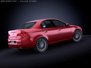 2009 alfa romeo 159 3D 模型