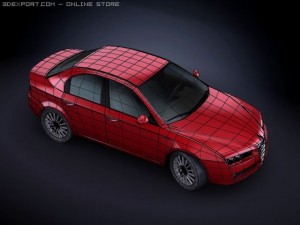 2009 alfa romeo 159 3D 模型