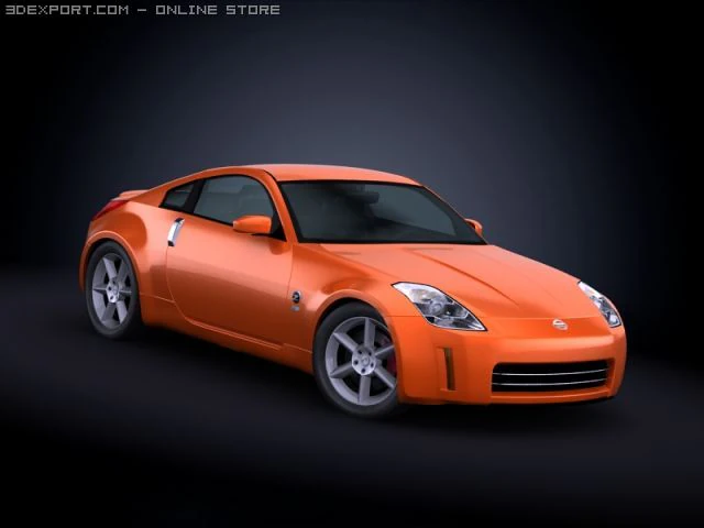 2008 nissan 350z 3D Model .c4d .max .obj .3ds .fbx .stl .blend 