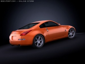 2008 nissan 350z 3D 模型