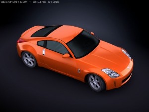 2008 nissan 350z 3D 模型