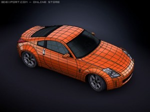 2008 nissan 350z 3D 模型