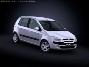 Hyundai getz uit 2009 3D Model