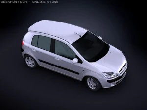 2009 hyundai getz 3D Model