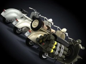 vespa classic collection 3D Model