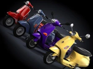 modern vespa collection 3D Model