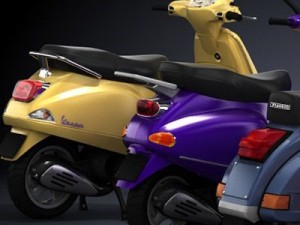 modern vespa collection Modèle 3D