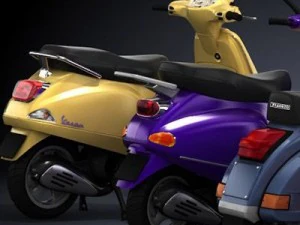 modern vespa collection 3D Model