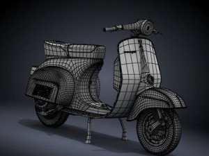 modern vespa collection Modèle 3D