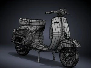 modern vespa collection 3D Model