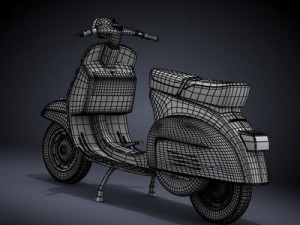 modern vespa collection Modèle 3D