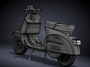 modern vespa collection 3D Model