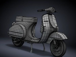 modern vespa collection Modèle 3D