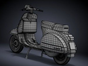 modern vespa collection Modèle 3D